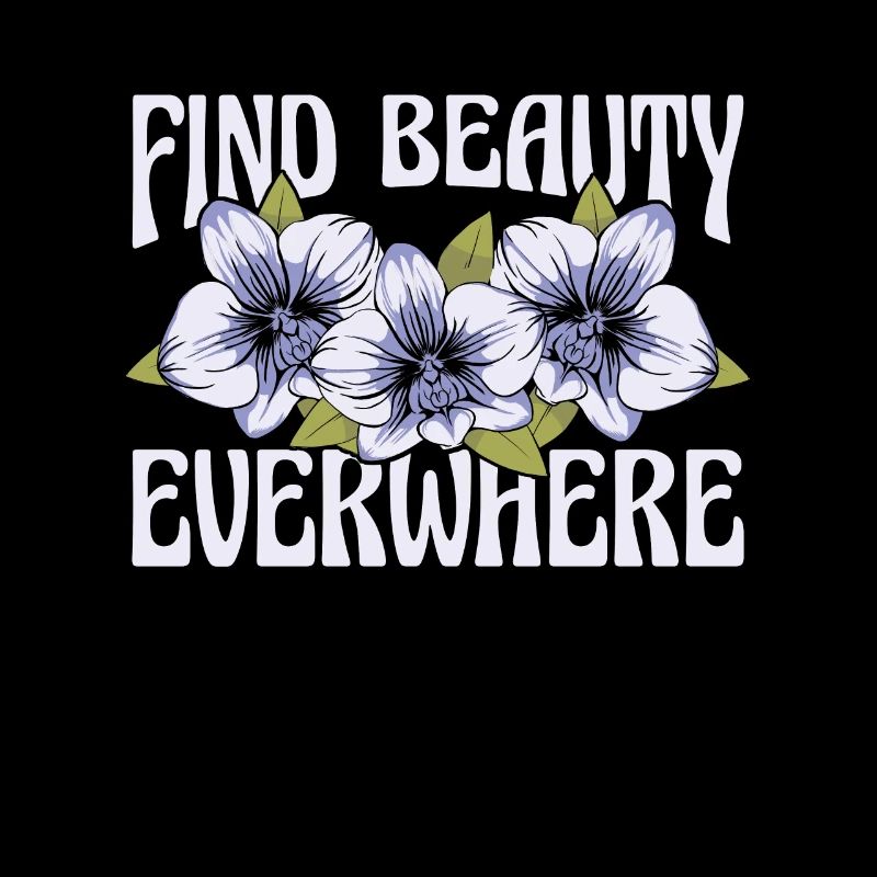 Les orchidées trouvent la beauté partout aime la fleur d’orchidée