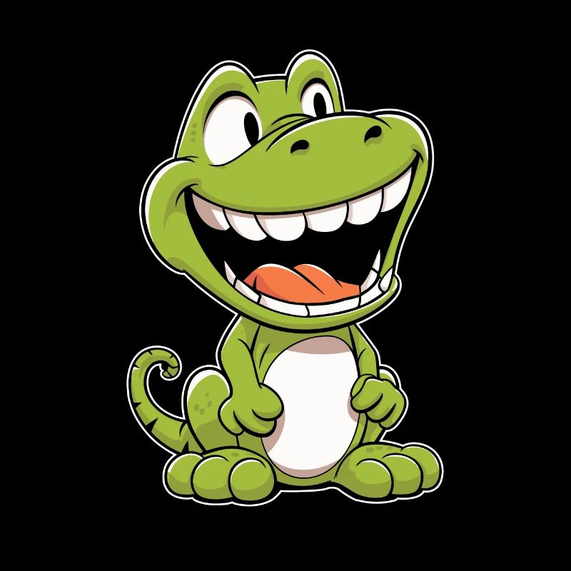 Dinosaure souriant