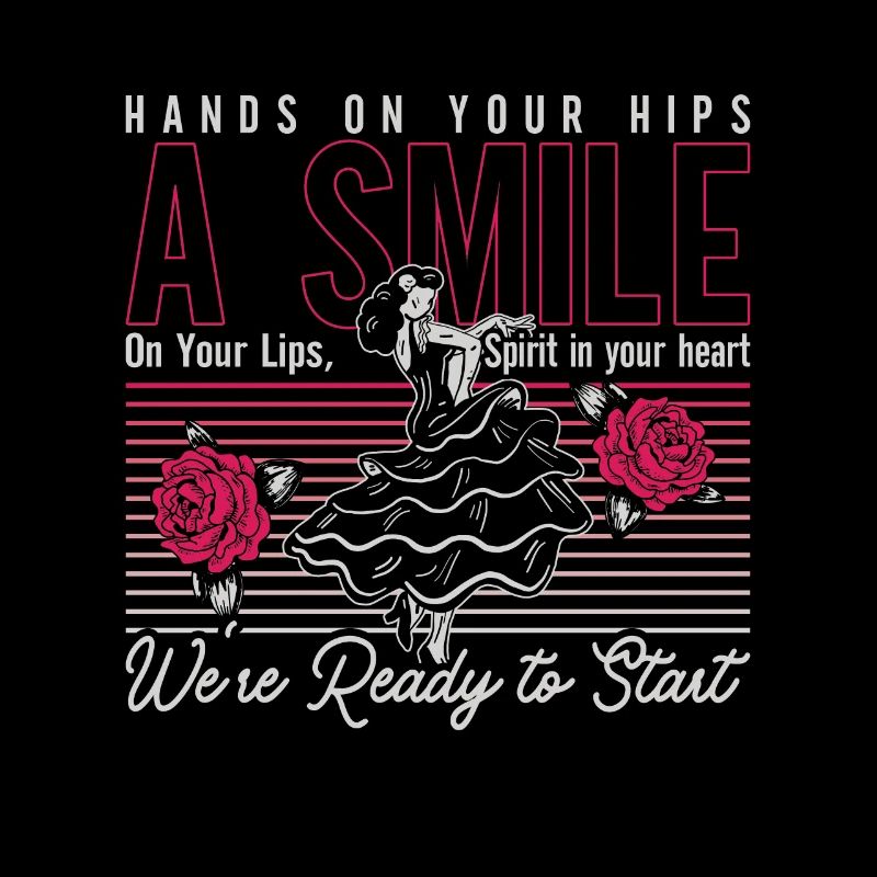 Mouvements de danse Les mains sur les hanches Un sourire Dancefloor