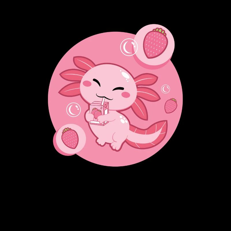 Cute Axolotl Funny Mexican Salamander Lover Tee