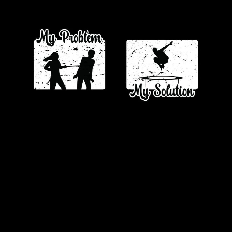 Trampoline Jumper My Problem My Pictogram Dad Mom