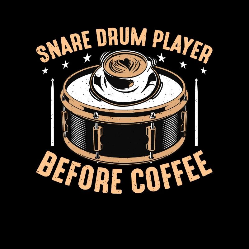 Snare Drum Player Before Drumline Coffee Lover