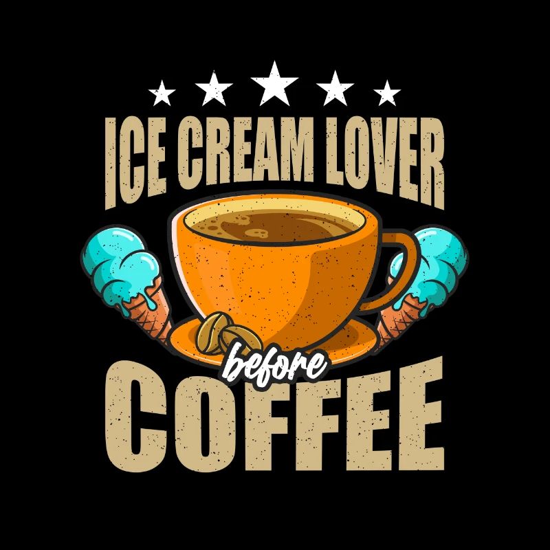Amateur de crème glacée avant Cream Cone Amateur de café