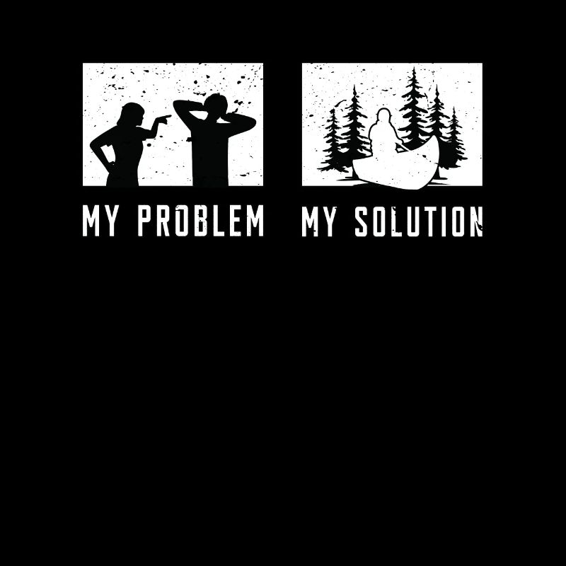 Kayaker My Problem My Solution Pictogram Dad Mom