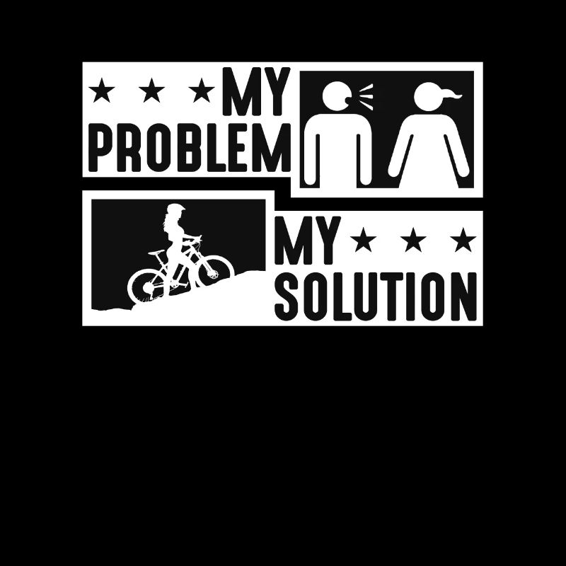 Mountain Biker My Problem My Pictogram Mom Dad