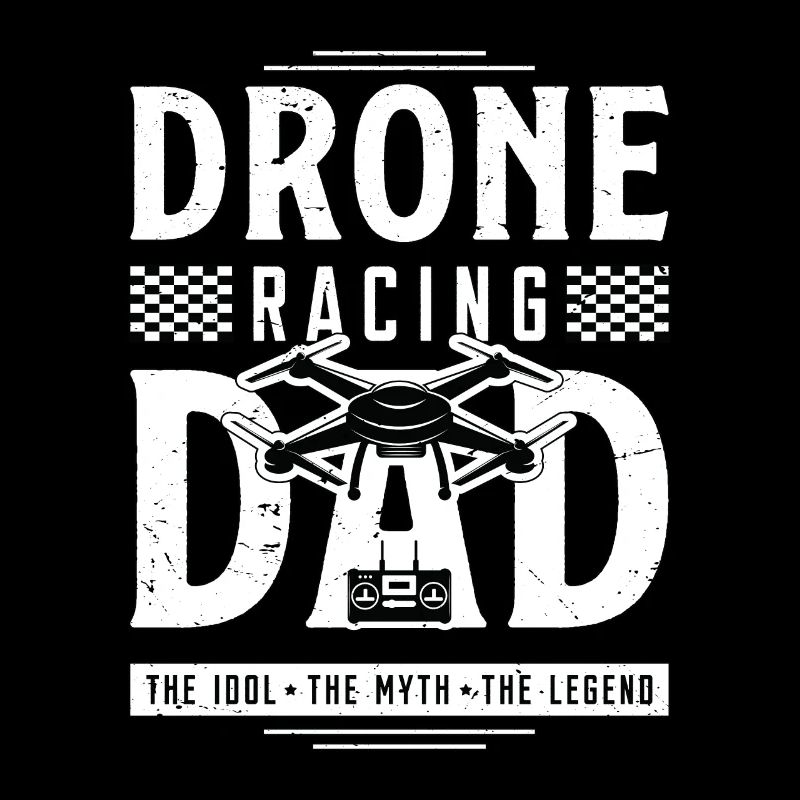 Amateur de courses de drones Papa L’idole Le pilote de drone