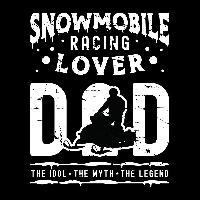 Amoureux des courses de motoneige Papa L’idole Snowboard