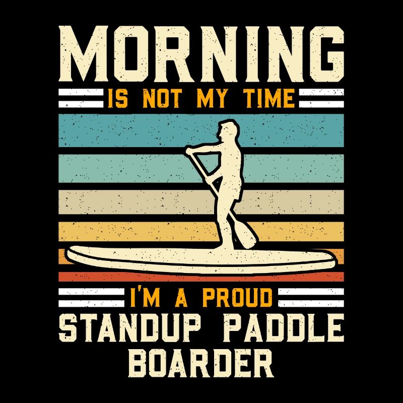 StandUp Paddle Boarder Morning Is Not Water Sport