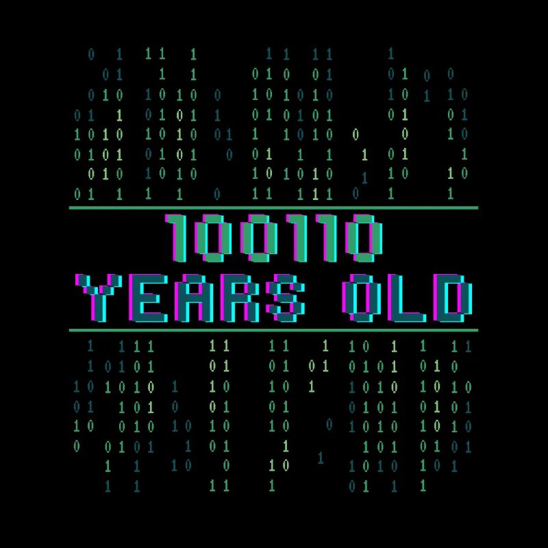 38. Geburtstag 38 Jahre alt Binärcode Coder