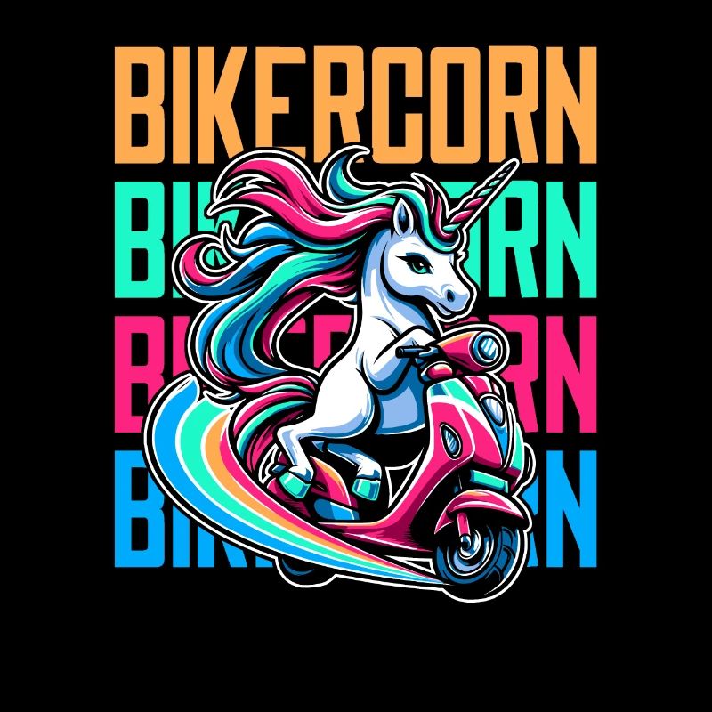 Motorroller Einhorn Scootercorn