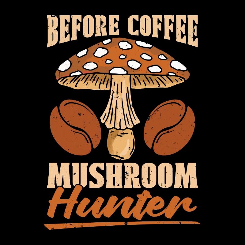 Chasseur de champignons café mycologue amateur de café