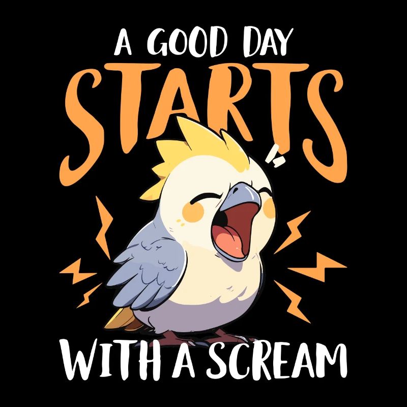 Calopsitte Une bonne journée commence avec Cockatiel Keeper