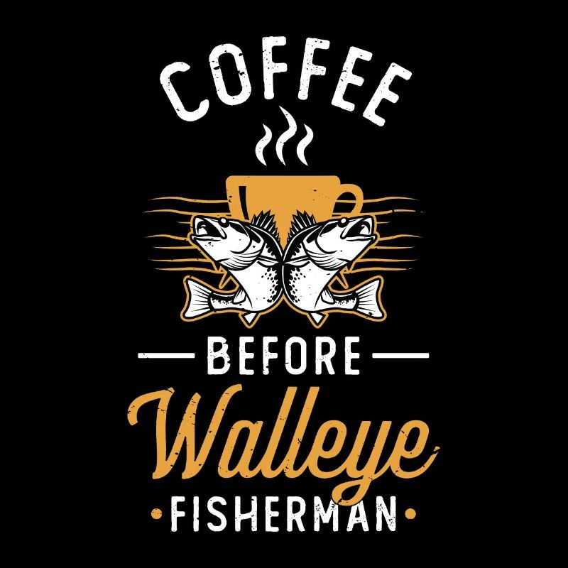 Pêcheur de doré café canne à pêche amateur de café