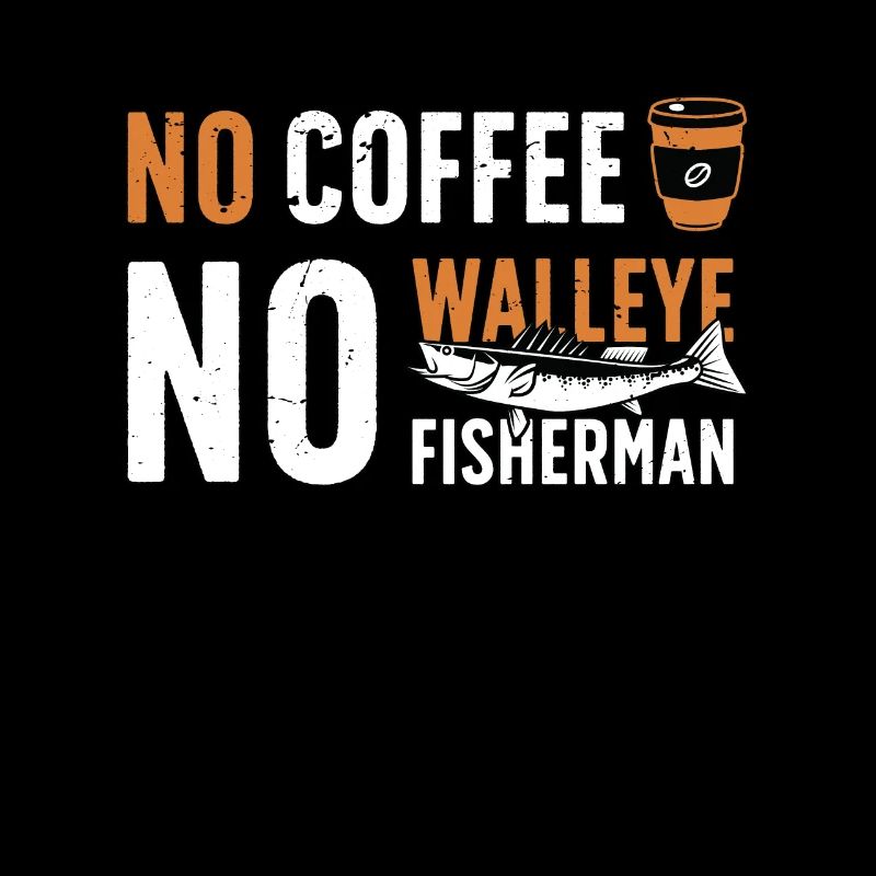 Pêcheur de doré Pas de café Pas de canne à pêche Café
