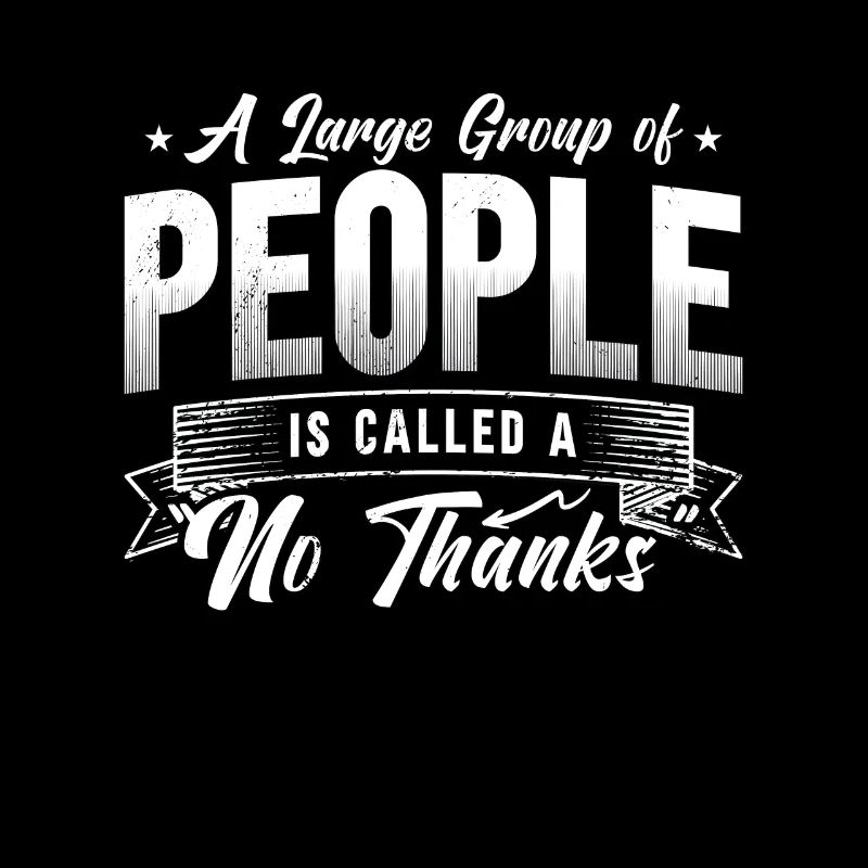 Introvert A Large Group Of People Is Introverted