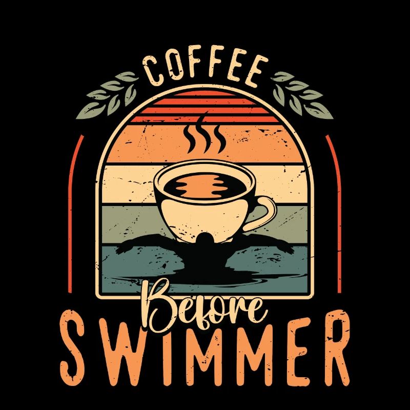 Swimmer Coffee Before aime le triathlon Coffee Lover