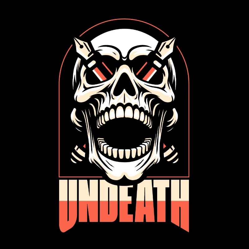Writer Author Skull Undeath