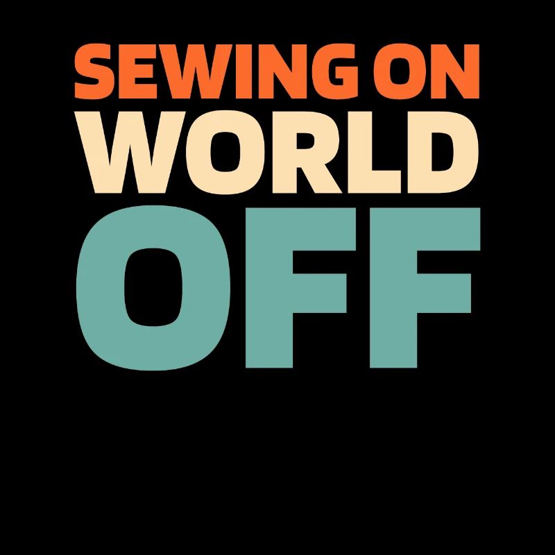 Sewing Machine Sewing On World Off