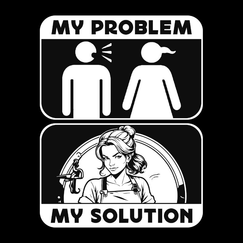 Bladesmith My Problem My Solution Pictogram Mom