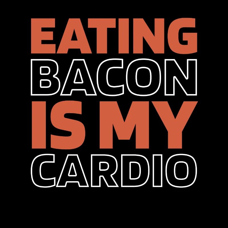 Bacon Speck Citation cardio drôle