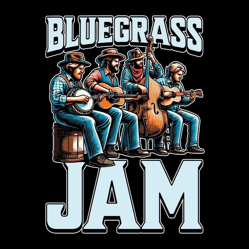 Bluegrass Jam String Instrument Folk Music Lover