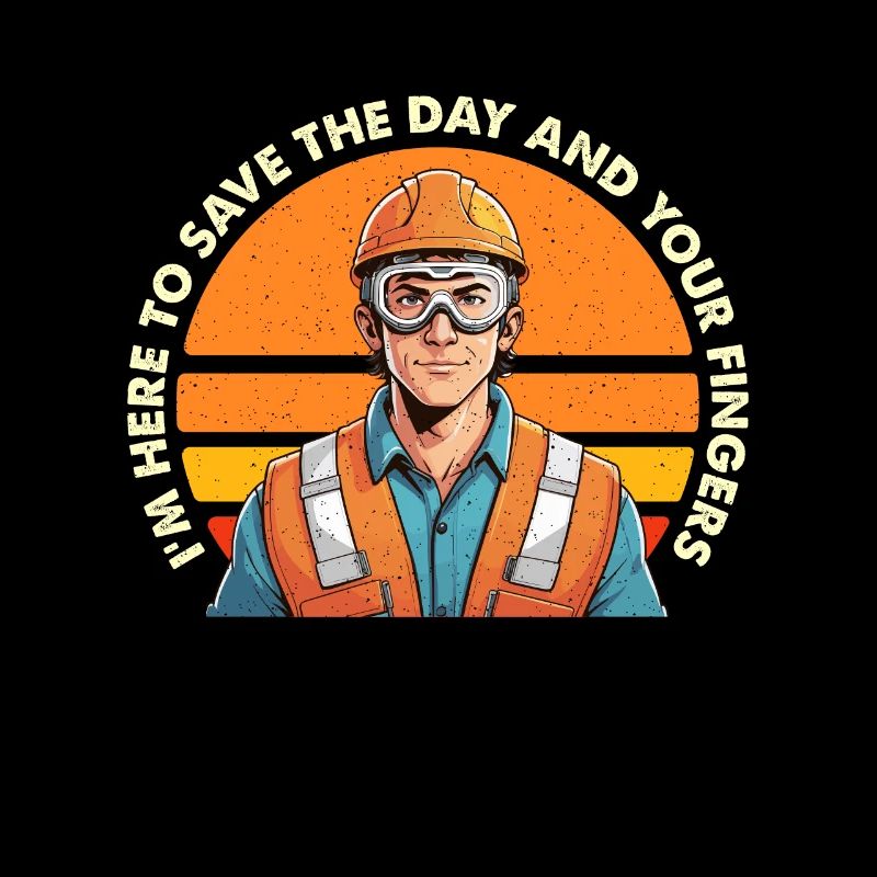 Safety Officer I'm Here To Save The Day Security
