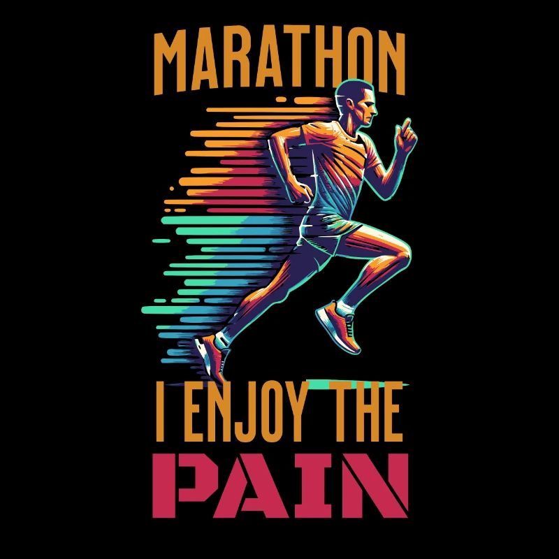Marathon Runner Design - "I Enjoy the Pain"
