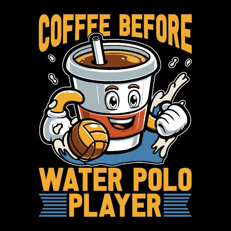Café de water-polo avant la baignade Amateur de café