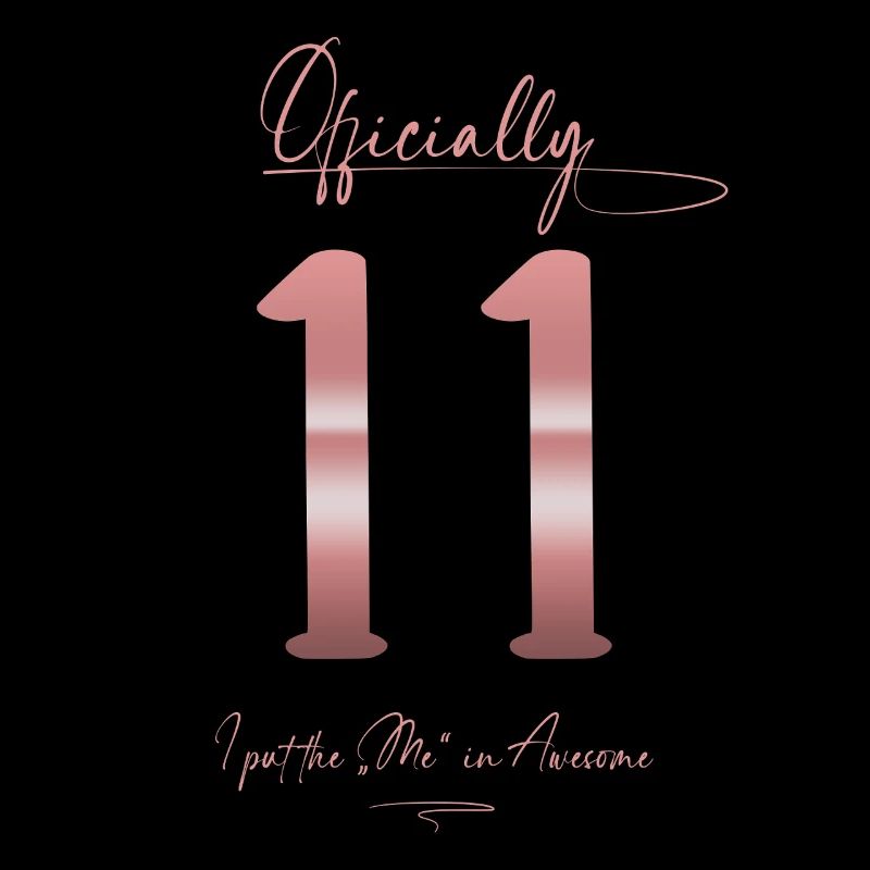 Offiziell 11 Jahre Geburtstag Mädchen Geschenk