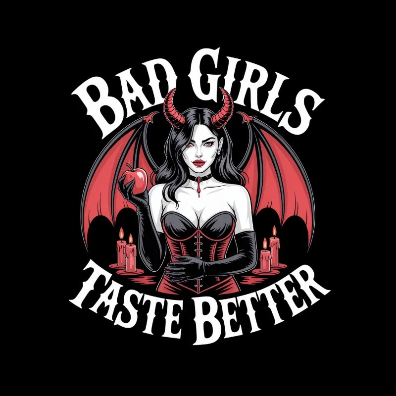 Bad Girls Taste Better! Goth Gothic Emo Baddie