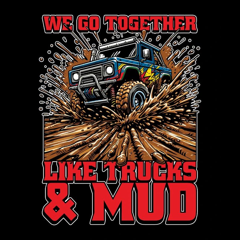 Mud Racing : nous allons ensemble comme des véhicules tout-terrain