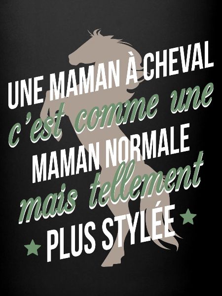 Une maman à cheval