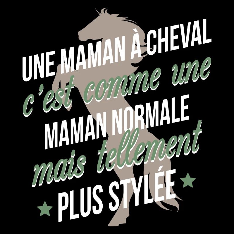 Une maman à cheval