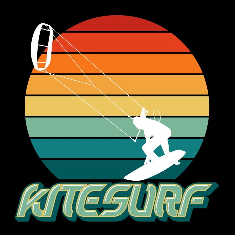 Kitesurfer KitesurfIng Vagues Eau de Vent