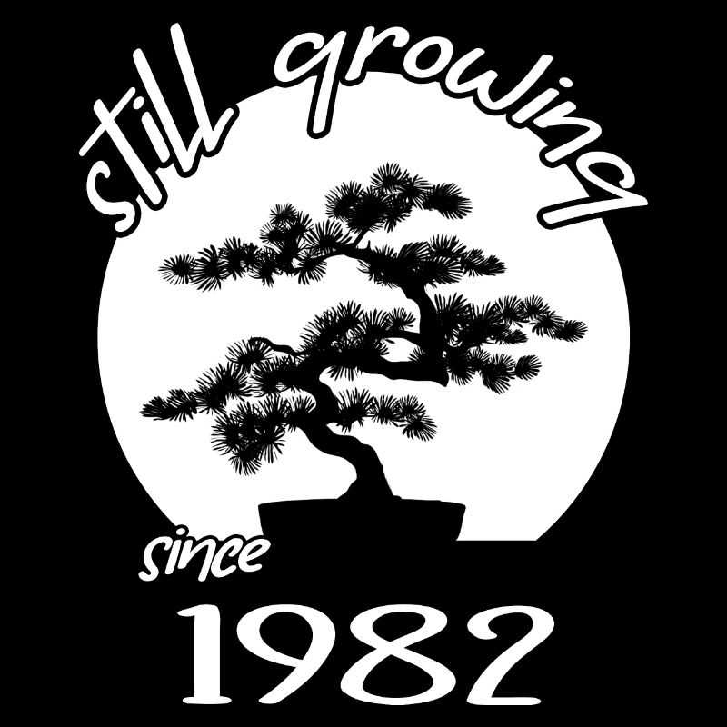 1982 Birthday Bonsai tree "Still growing" Nebari