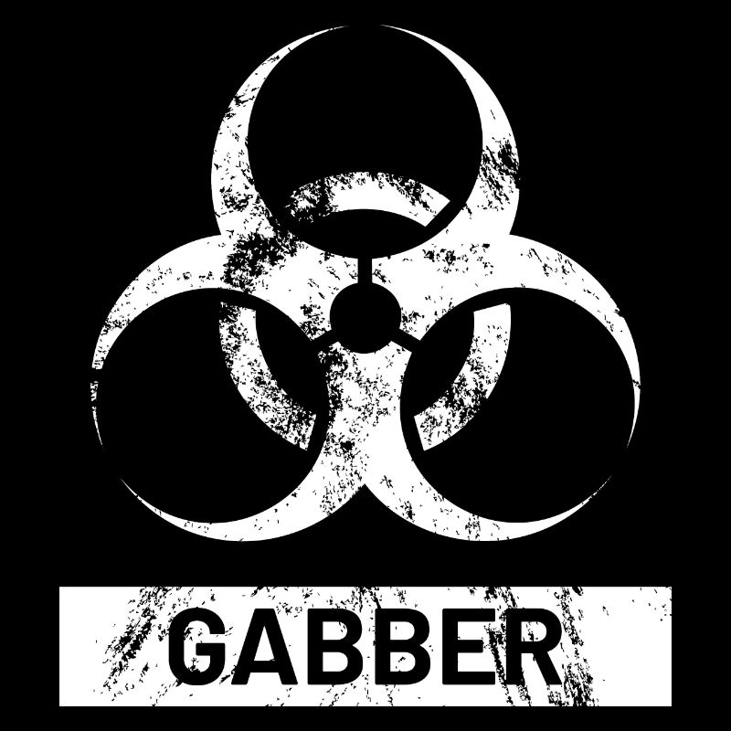 Gabber Biological Hazard Symbol - Danger Hardstyle