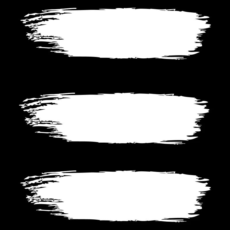 Three Brush Stripes