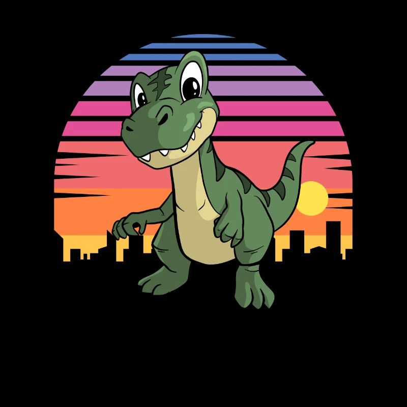 Dinosaurier Sunset T-Rex