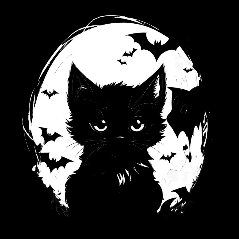 Kleine gruselige Katze