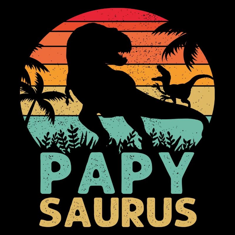 Papysaurus T Rex Dinosaure Papy Saurus Humour Papy