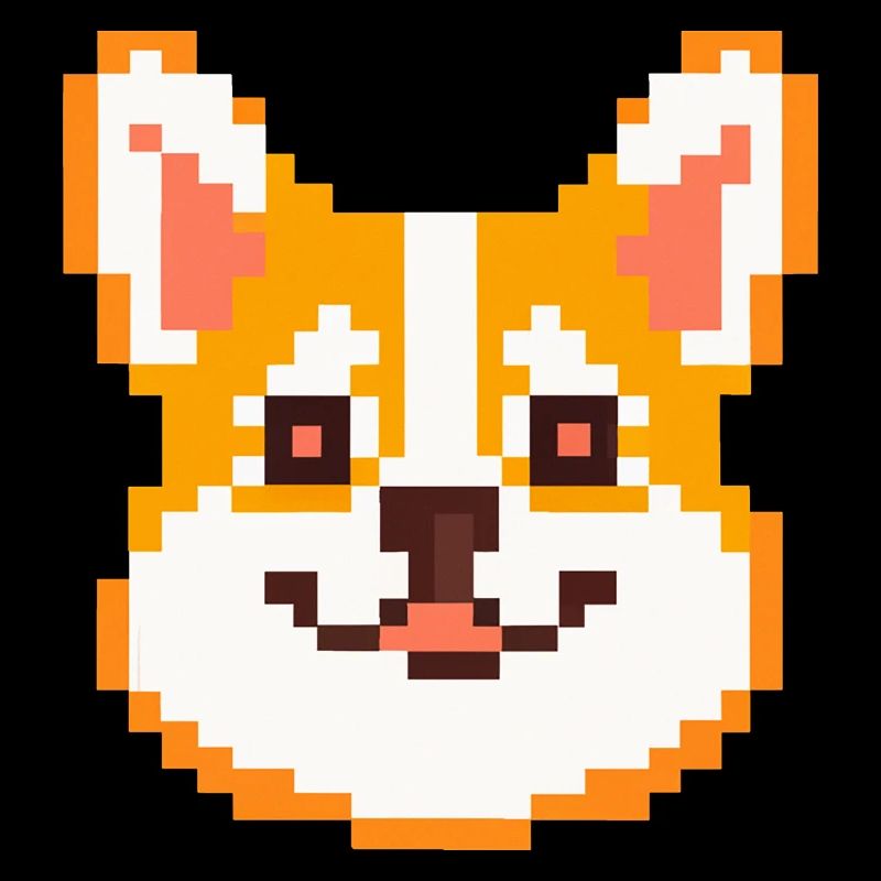 Pixel Art Corgi Dog Lover chiot