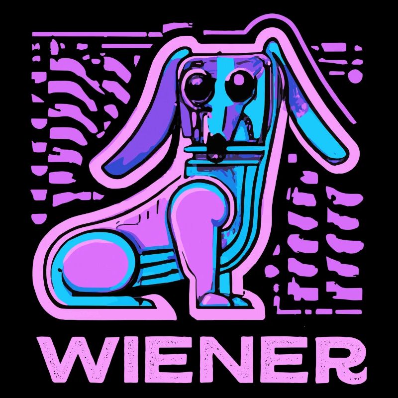 Synthwave Viennese Dog Puppy