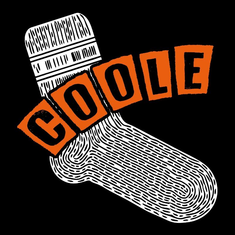 Cool sock - fun motivational design