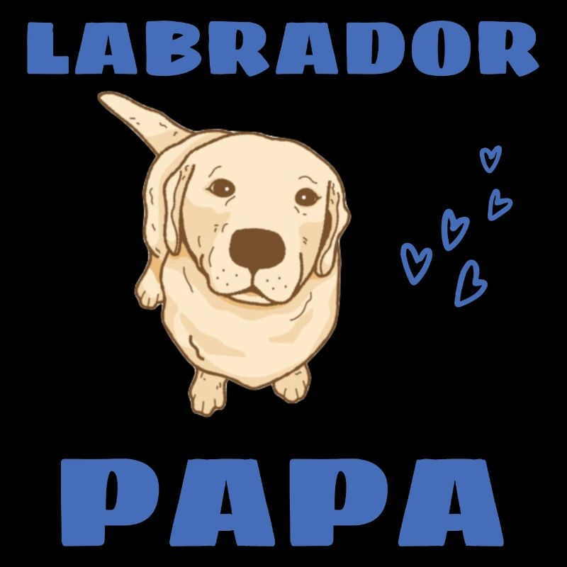 Labrador Papa Hunde Vatertag Geschenk Labrador