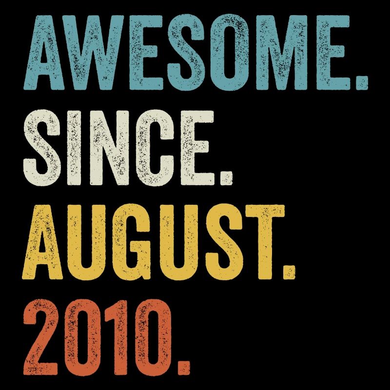 12 Years Old Awesome Since August 2010 12th