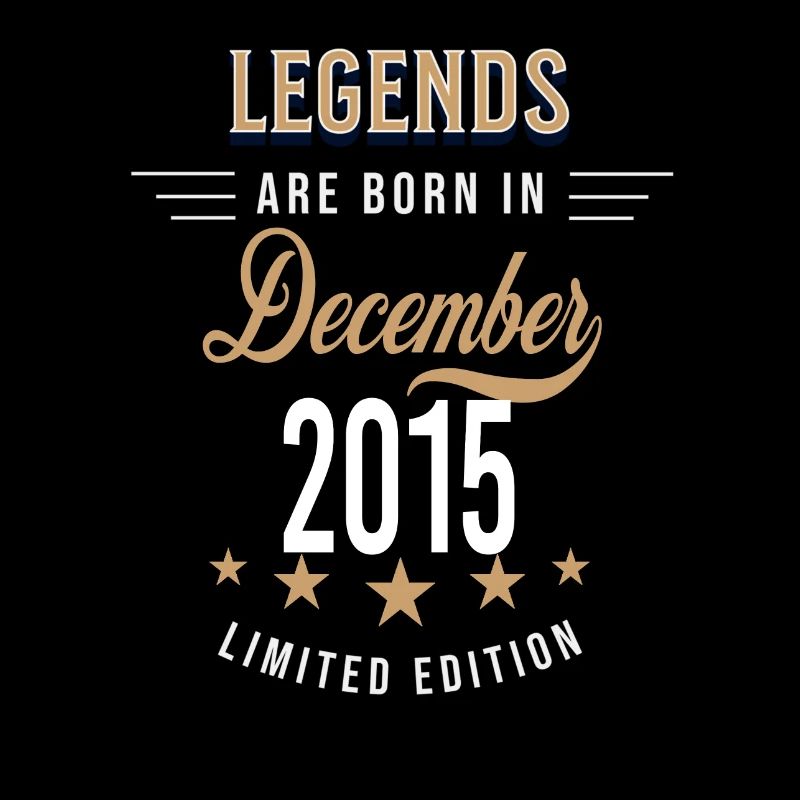 Legends are born in December 2015
