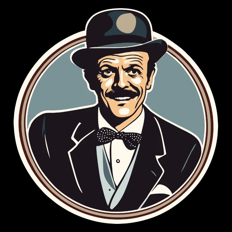 Terry Thomas Vintage Vector chapeau melon design