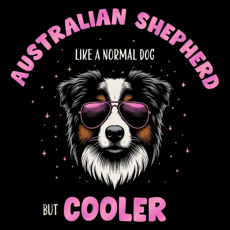 Aussie - comme un chien normal mais rose plus froid