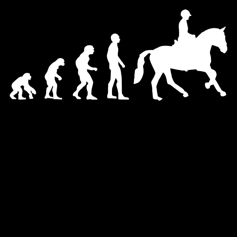 Reiten Evolution Pferde Pferd Reiter Reiterin