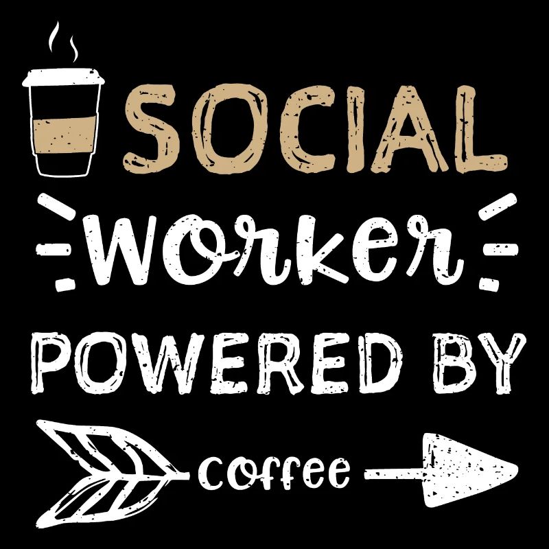 Travailleur social alimenté par le café